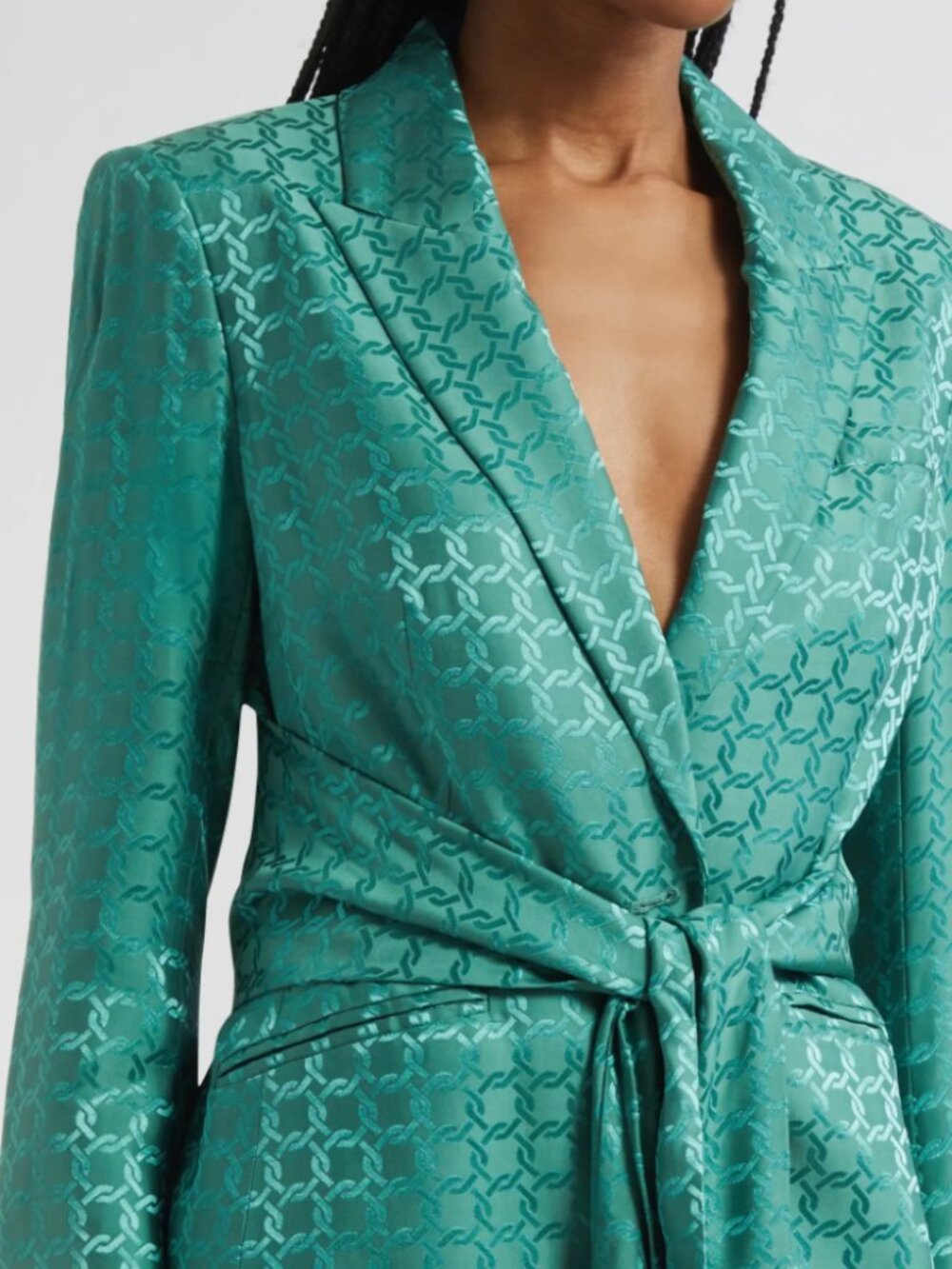 NWOT Veronica Beard Silk Patterned Pantsuit + Tank - Picture 15 of 16